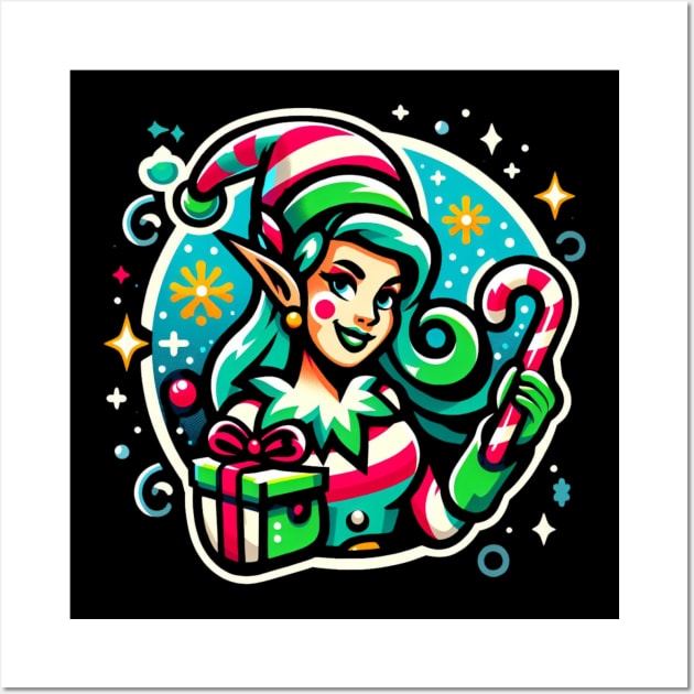 Christmas Elf - Joyful Holidays in Colors Wall Art by emblemat2000@gmail.com